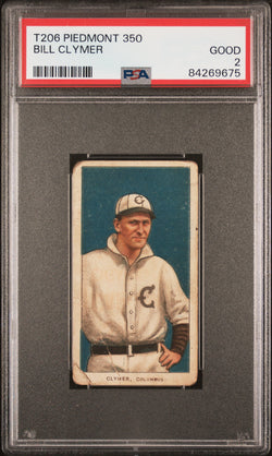 Bill Clymer 1909-11 T206 Piedmont 350 PSA 2 Good