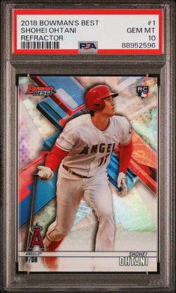 Shohei Ohtani 2018 Bowmans Best Refractor #1 PSA 10 Gem Mint