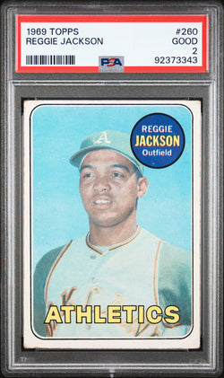 Reggie Jackson 1969 Topps #260 PSA 2 Good