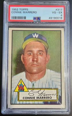 Connie Marrero 1952 Topps #317 PSA 4