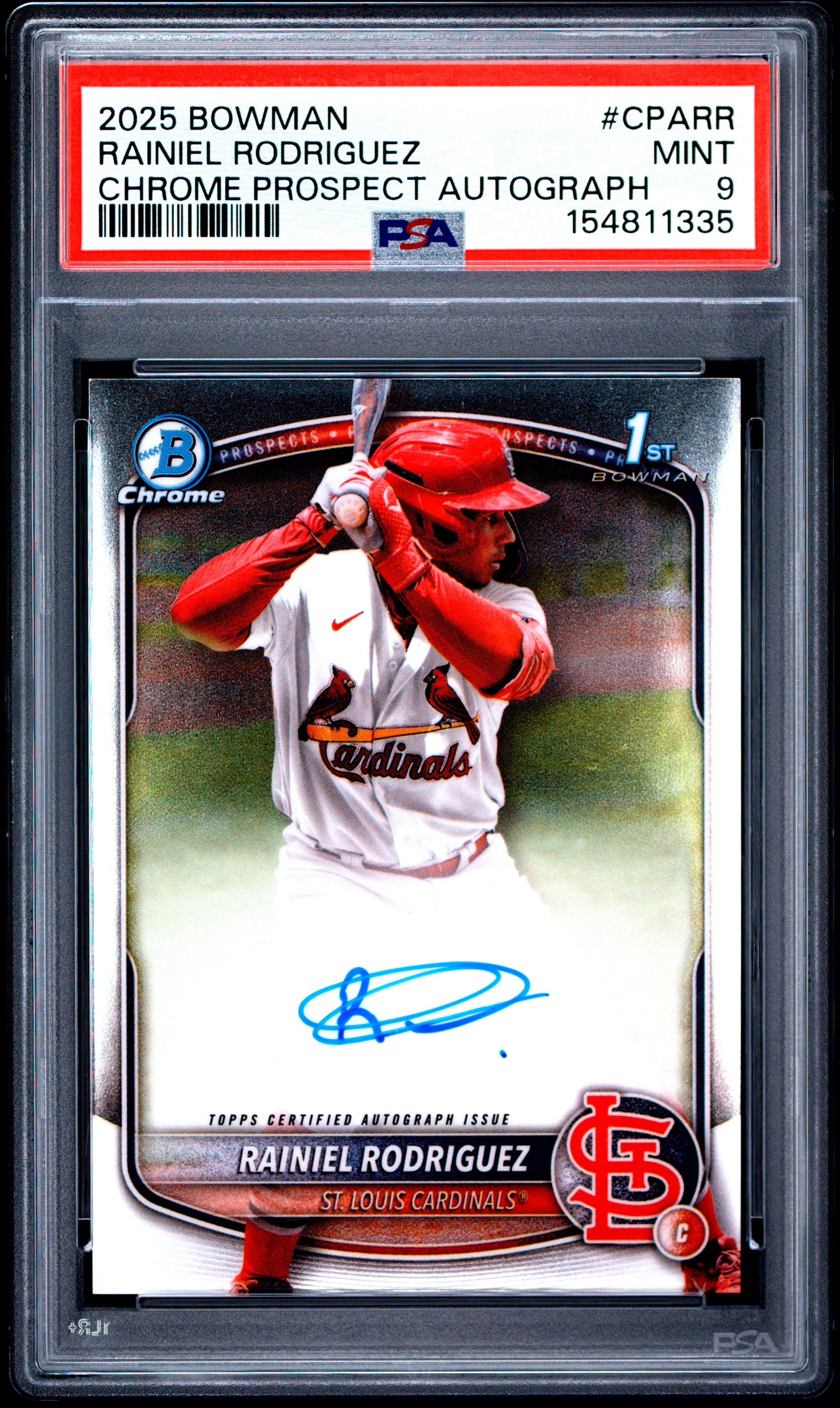 Rainel Rodriguez 2025 Bowman Chrome Auto PSA 9 Mint