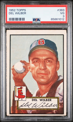 Del Wilber 1952 Topps #383 PSA 3