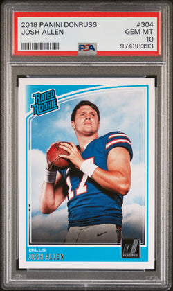 Josh Allen 2018 Donruss Rookie #304 PSA 10 Gem Mint 8393