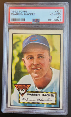 Warren Hacker 1952 Topps #324 PSA 4.5