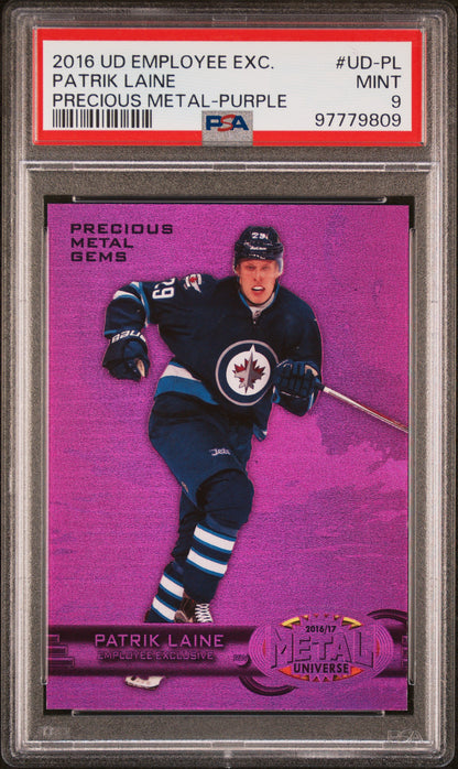 Patrik Laine 2016 Upper Deck Employee Precious Metal Gems Purple #46/175 PSA 9 Mint