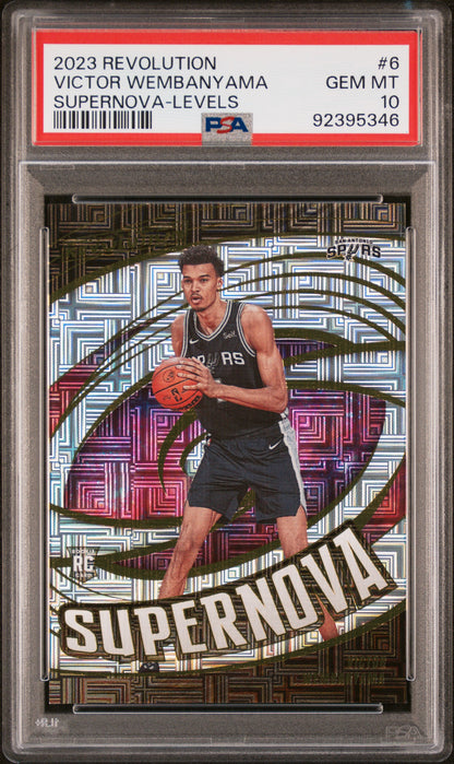 Victor Wembanyama 2023 Revolution Supernova Levels PSA 10 Gem Mint