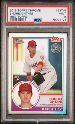 Shoihei Ohtani 2018 Topps Chrome 1983 Topps #83T-6 PSA 9 Mint 2121