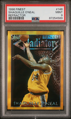 Shaquille O'Neal 1996 Finest Shaquille O'Neal #148 Refractor PSA 9 Mint