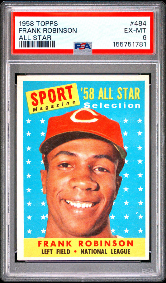 Frank Robisnon 1985 Topps #484 All-Star PSA 6 Ex-Mint