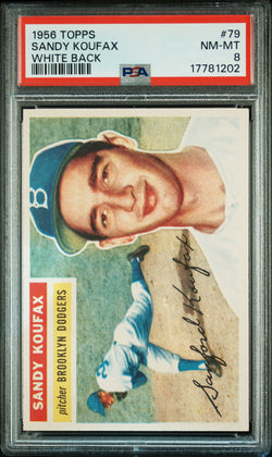 Sandy Koufax 1956 Topps #79 PSA 8 Nm-Mint