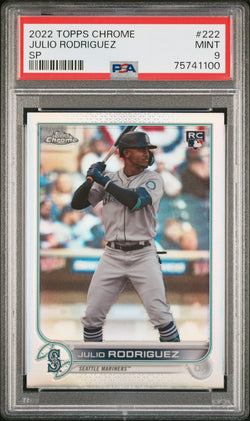 Julio Rodriguez 2022 Topps Chrome SP #222 PSA 9 Mint 1100