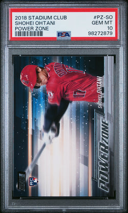 Shohei Ohtani 2018 Topps Stadium Club Power Zone PSA 10 Gem Mint