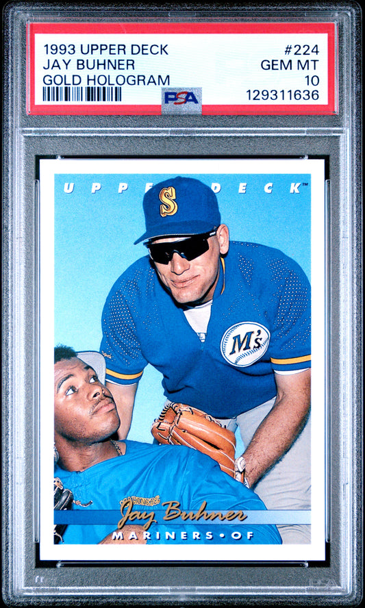Jay Buhner 1993 Upper Deck #224 Gold Hologram PSA 10 Gem Mint