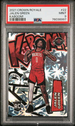 Jalen Green 2021 Panini Crown Royale Kaboom PSA 9 Mint