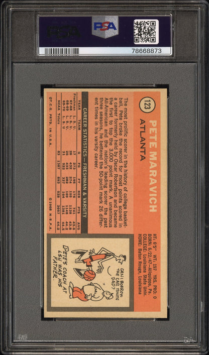 Pete Maravich 1970 Topps #123 PSA 7 Near Mint