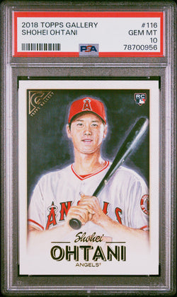 Shohei Ohtani 2018 Topps Gallery #116 PSA 10 Gem Mint