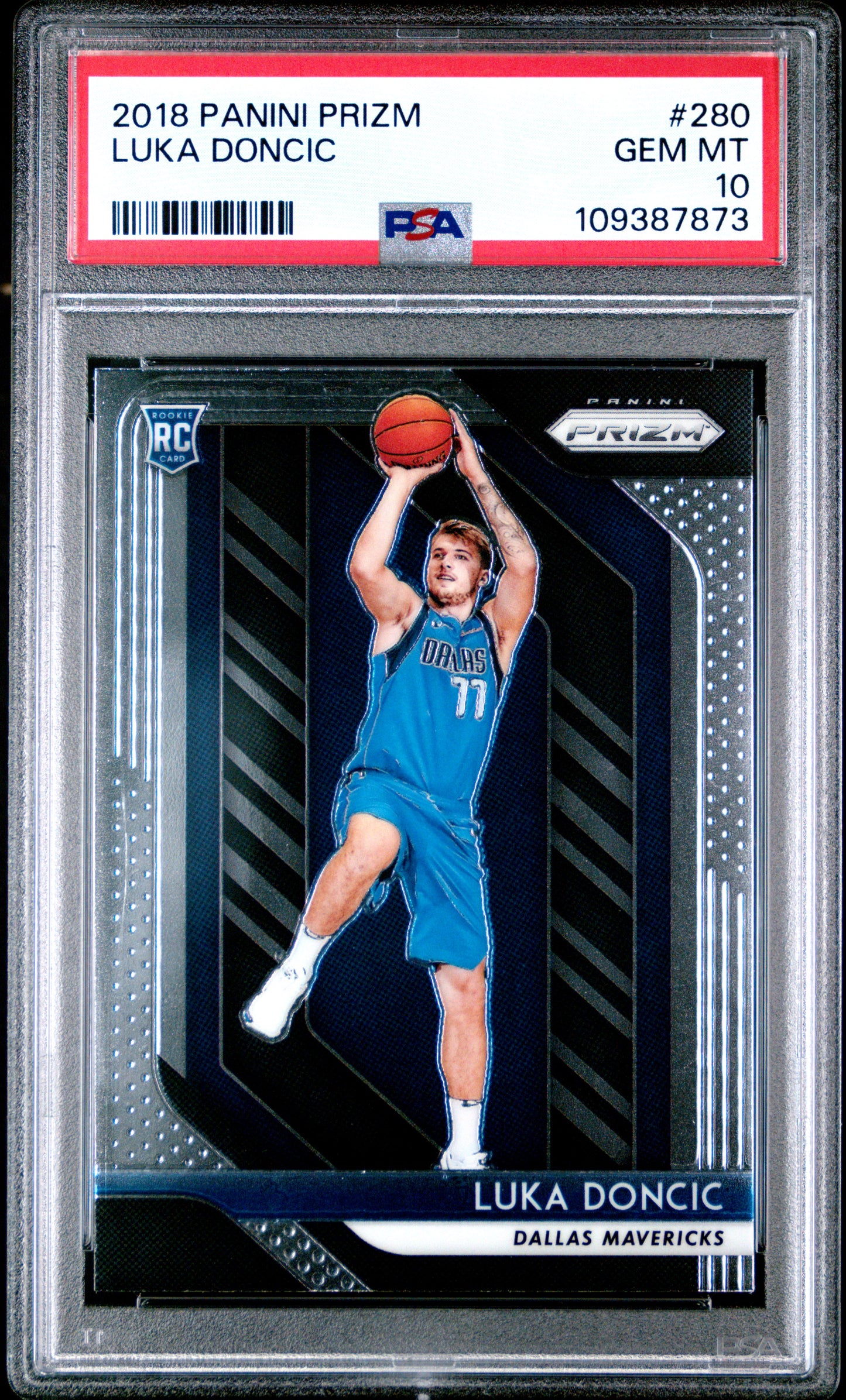 Luka Doncic 2018 Panini Prizm Rookie #280 PSA 10 Gem Mint 7873