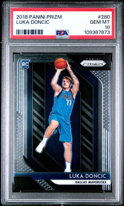 Luka Doncic 2018 Panini Prizm Rookie #280 PSA 10 Gem Mint 7873