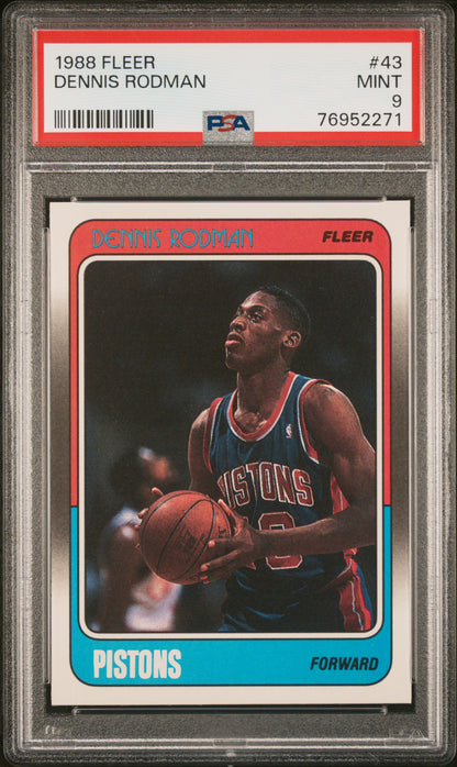 Dennis Rodman 1988 Fleer Rookie #43 PSA 9 Mint 2271