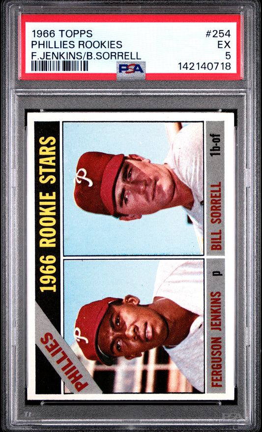 Ferguson Jenkins 1966 Topps Rookie #254 PSA 5 Ex 0718