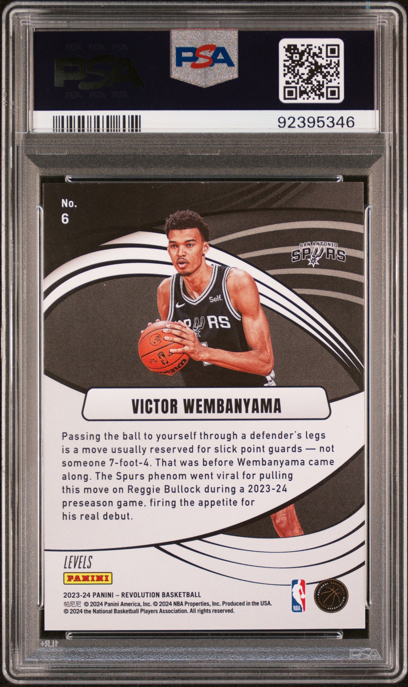 Victor Wembanyama 2023 Revolution Supernova Levels PSA 10 Gem Mint