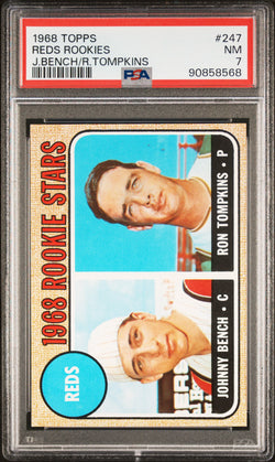 Johnny Bench 1968 Topps #247 PSA 7 Near Mint