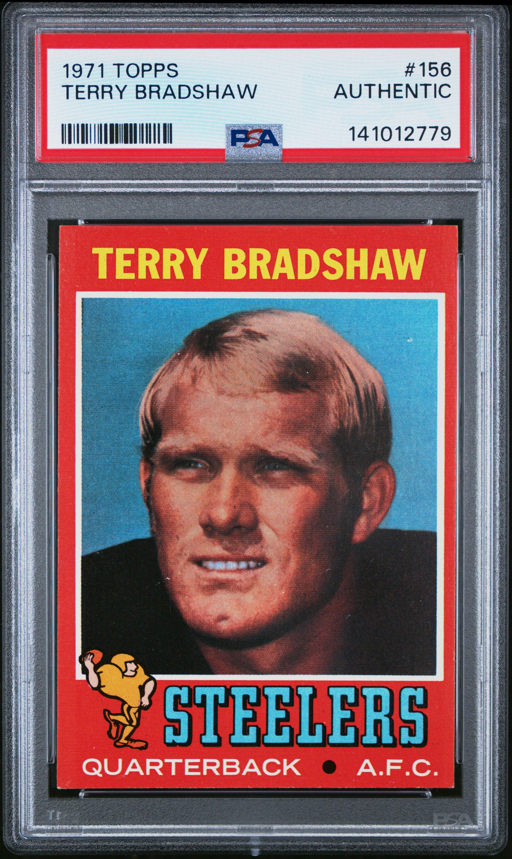 Terry Bradshaw 1971 Topps Rookie #156 PSA Authentic 2779