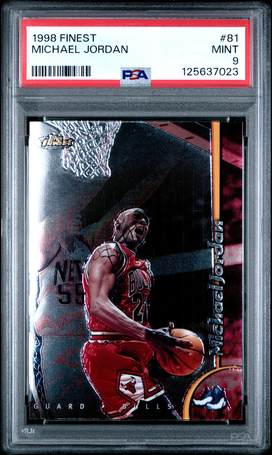 Michael Jordan 1998 Finest #81 PSA 9 Mint