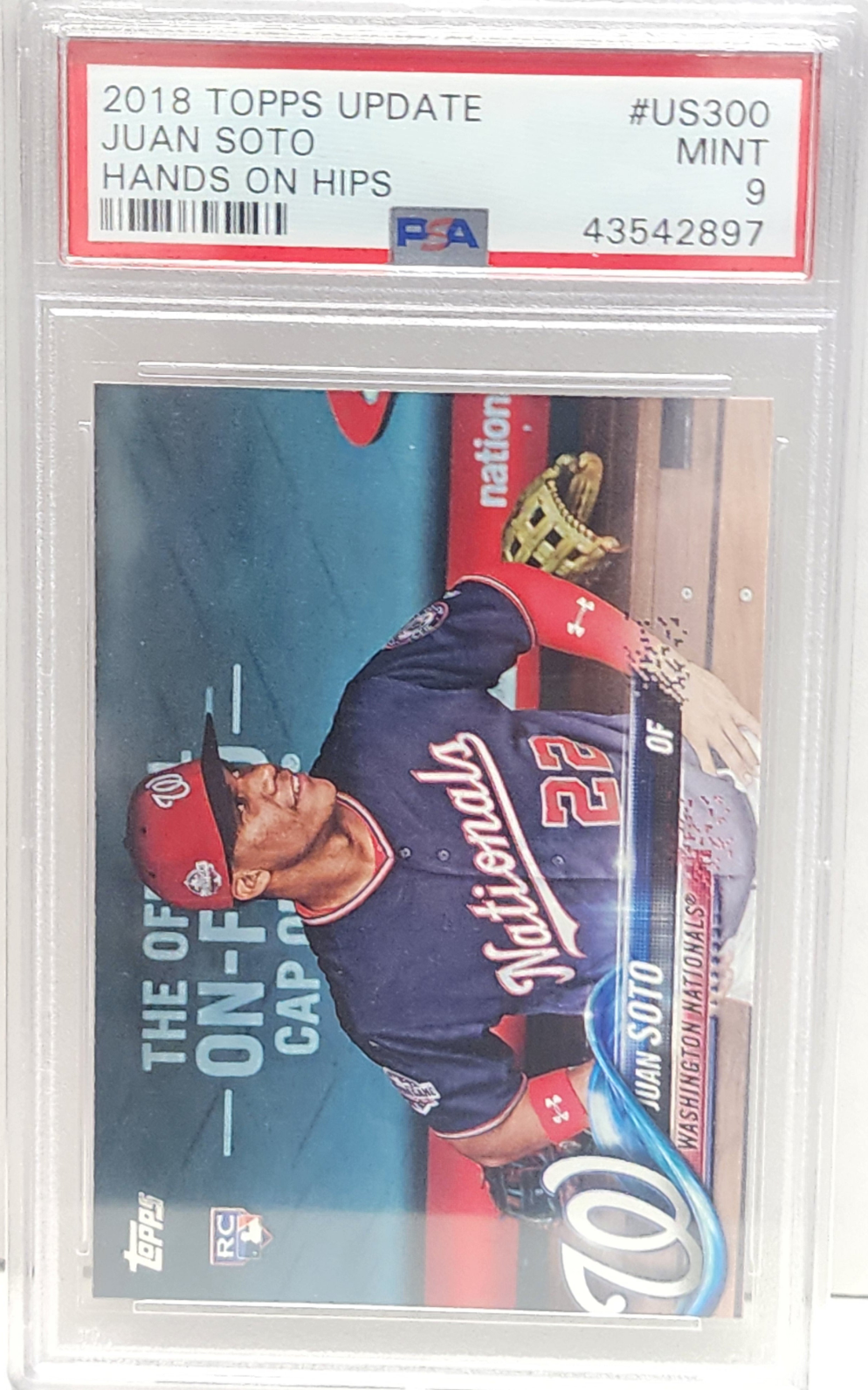Juan Soto 2018 Topps Update #US300 Hand on Hips SP PSA 9 Mint