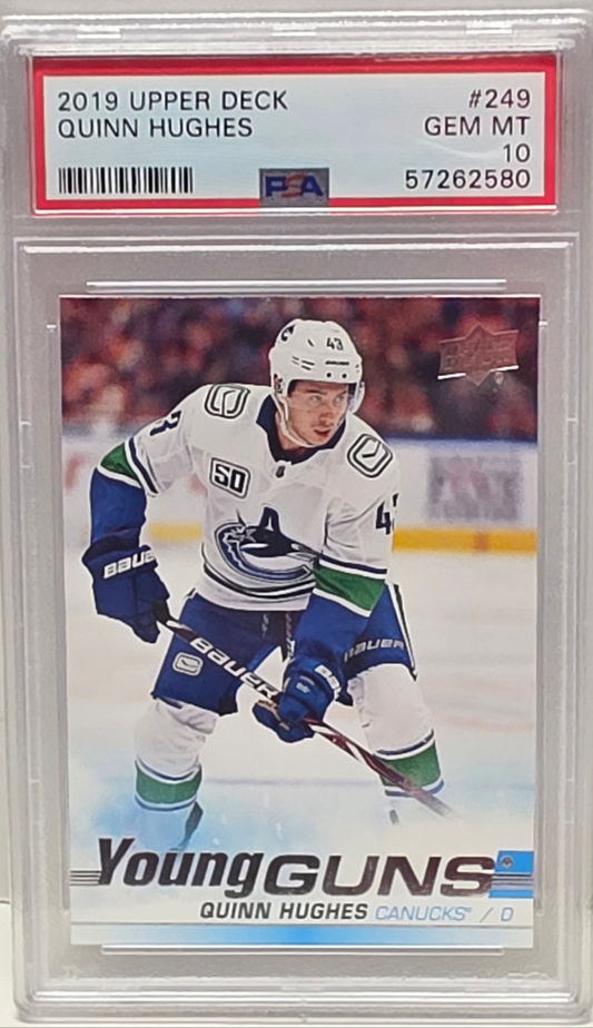 Quinn Hughes 2019 Upper Deck Rookie #249 PSA 10 Gem Mint 2580