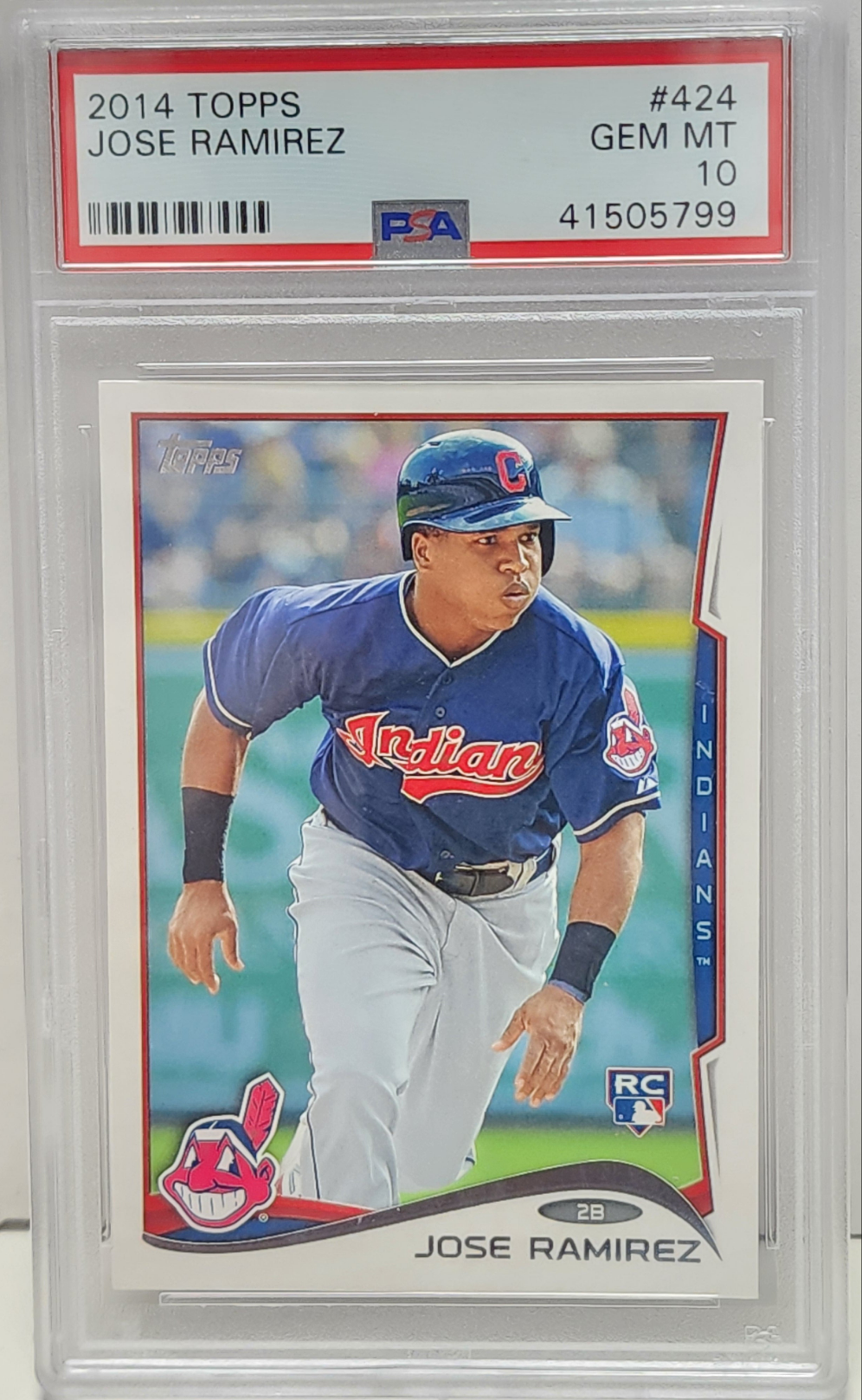 Jose Ramirez 2014 Topps #424 RC PSA 10 Gem Mint