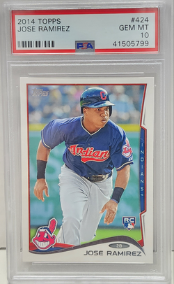 Jose Ramirez 2014 Topps #424 RC PSA 10 Gem Mint