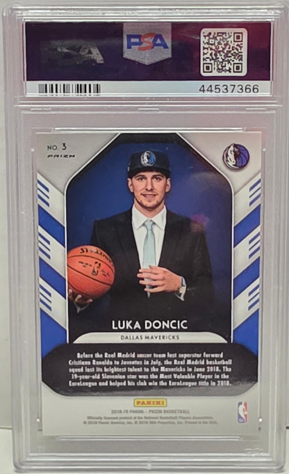 Luka Doncic 2018 Panini Prizm Luck of the Lottery Fast Break PSA 9 Mint