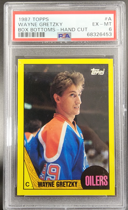 Wayne Gretzky 1987 Topps Box Bottoms PSA 6 Ex-Mint