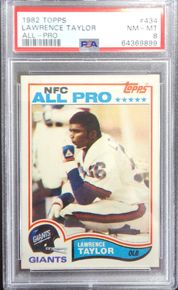 Lawrence Taylor 1982 Topps Rookie #434 PSA 8 Nm-Mint