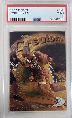 Kobe Bryant 1997 Topps Finest Gold #323 PSA 9 Mint