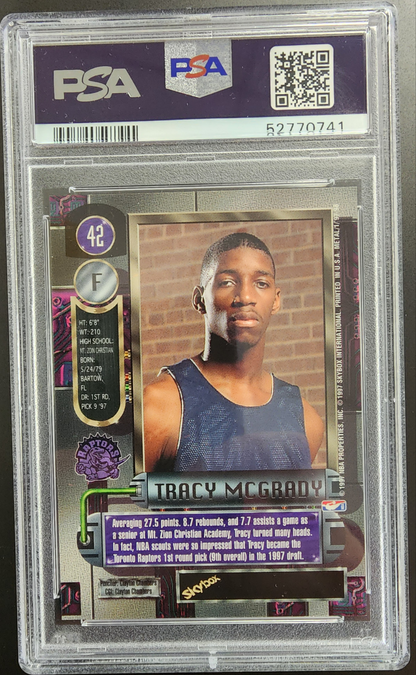 Tracy McGrady 1997 Metal Universe Rookie #42 PSA 10 Gem Mint