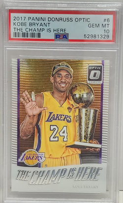 Kobe Bryant 2017 Panini Donruss Optic The Champ is Here PSA 10 Gem Mint
