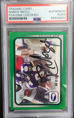 Randy Moss 2001 Score Football PSA Authentic Auto