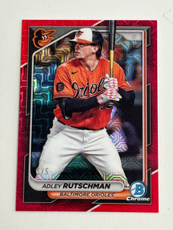 Adley Rutschman 2024 Bowman Mega Box Red Refractor #5/5