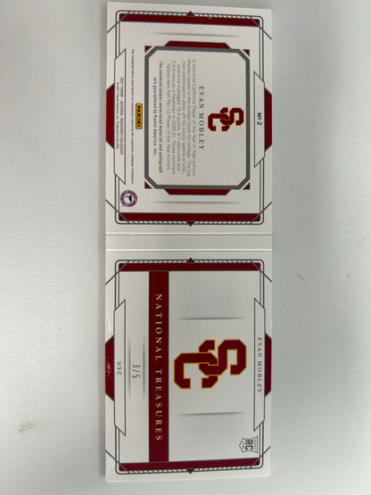Evan Mobley 2021 National Treasures Booklet Patch Auto #3/5
