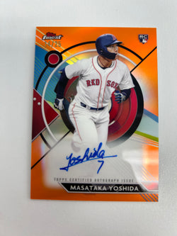 Masataka Yoshida 2023 Topps Finest Orange Refractor Auto #14/25