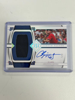 Chipper Jones 2023 Panini National Treasures Clutch Factor Auto Jersey #4/5