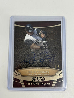 Frank Thomas 2019 Topps Tier One Gold Ink Auto #1/1