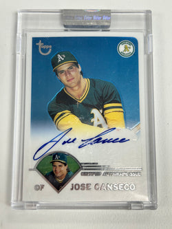 Jose Canseco 2003 Topps Archives Chrome Encased Auto