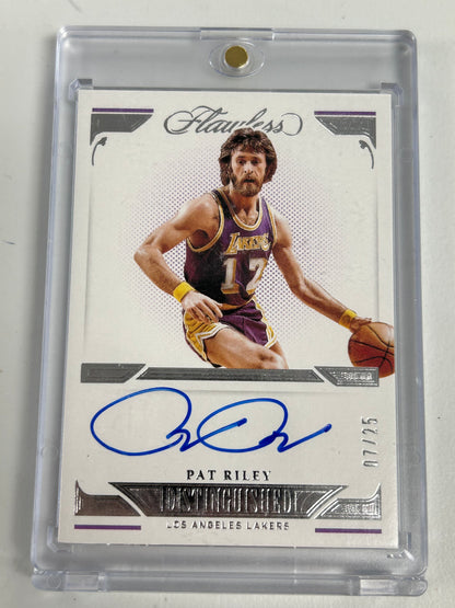 Pat Riley 2021 Panini Flawless Auto #7/25