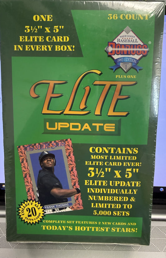 1993 Donruss Elite Update Baseball Box