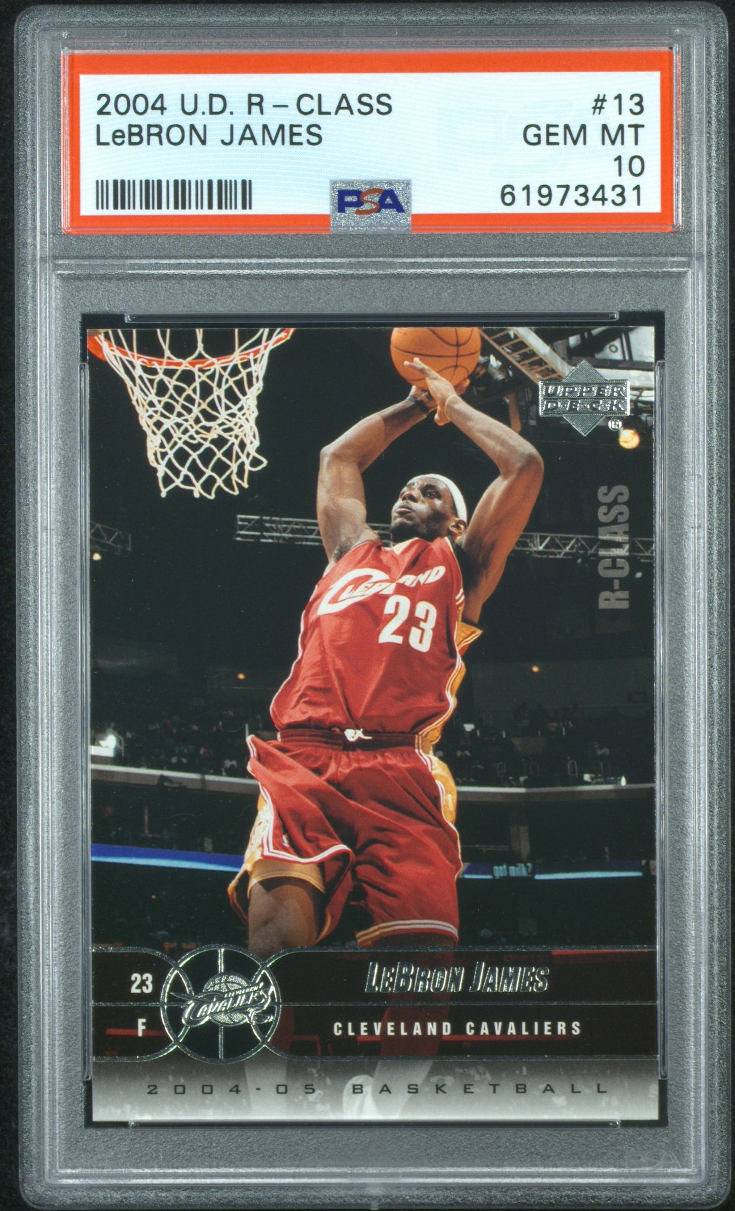 LeBron James 2004 Upper Deck R-Class #13 PSA 10 Gem Mint