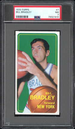 Bill Bradley 1970 Topps #7 PSA 7 Near Mint