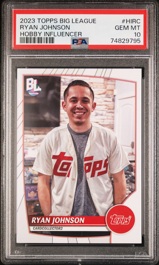 Ryan Johnson CardCollector2 2023 Topps Big League Hobby Influencer PSA 10 Gem Mint
